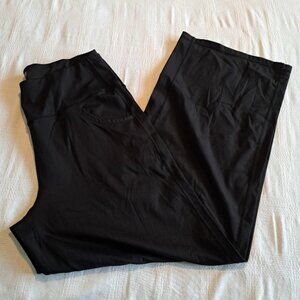 Promover women's XXL black wide leg leggings, have front pockets